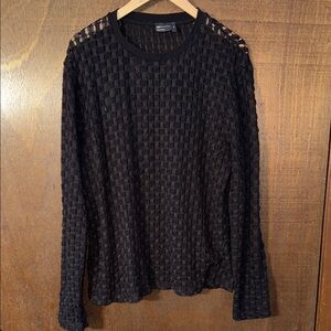 Mens XXL stretchy knit stretch sheer top